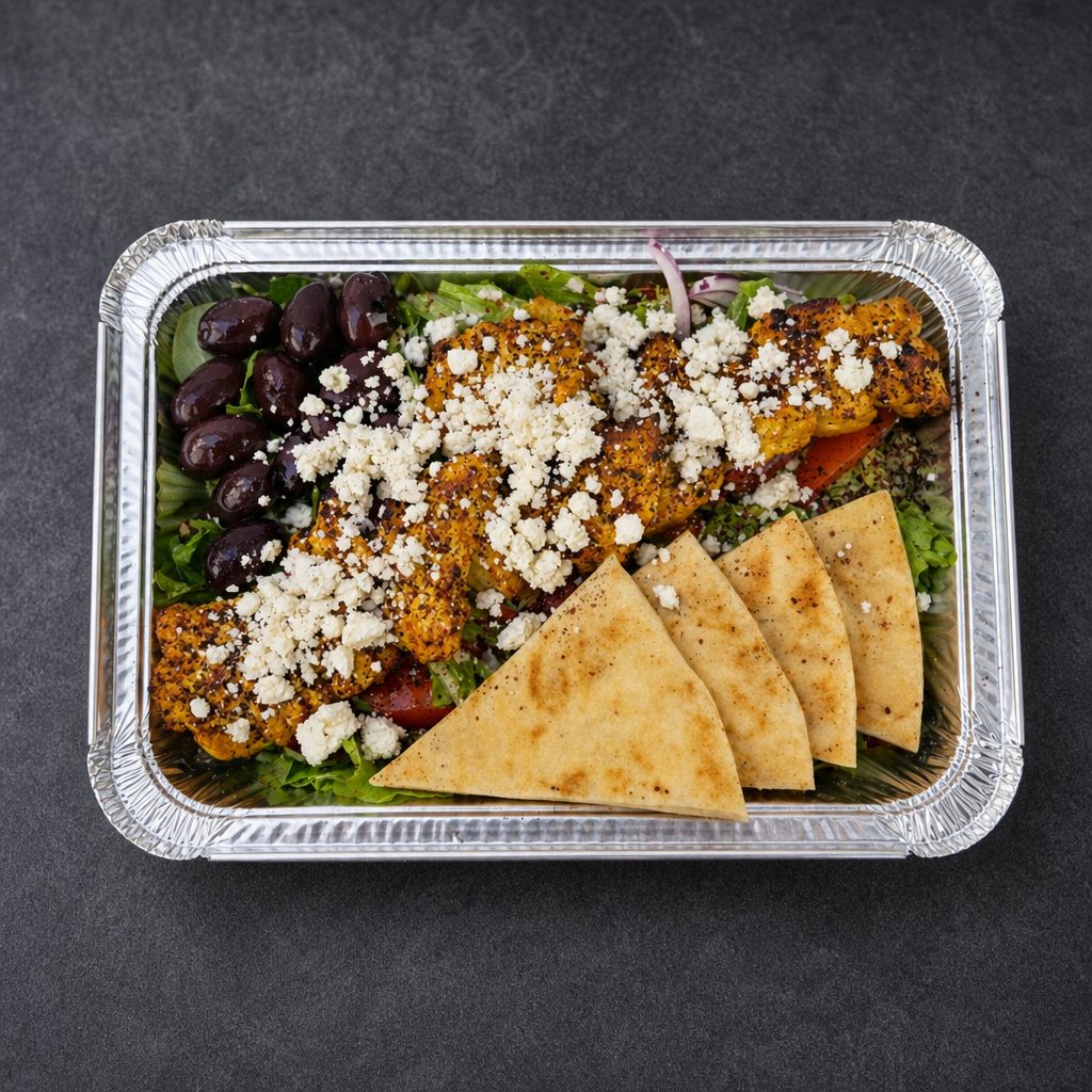 Chicken Kebab Salad.