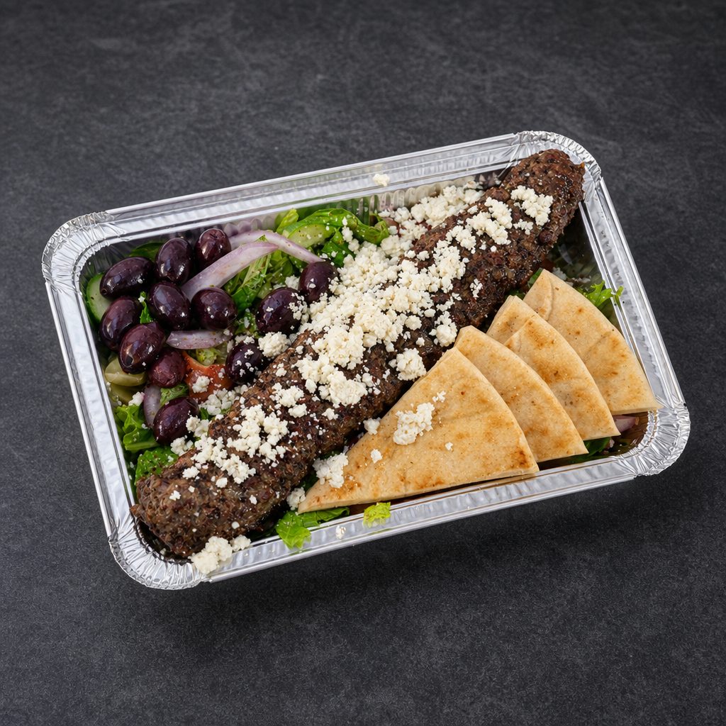 Beef Koobideh Salad.