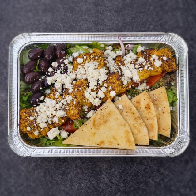 Chicken Kebab Salad.
