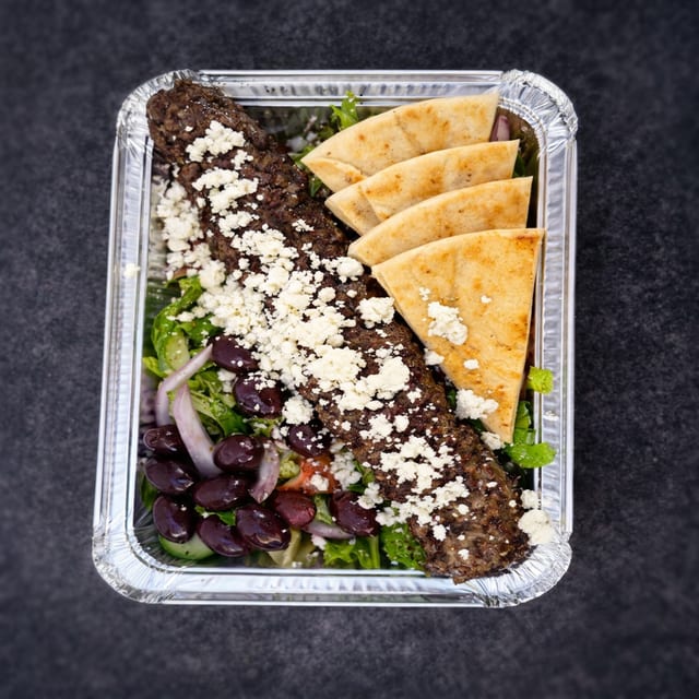 Beef Koobideh Salad.